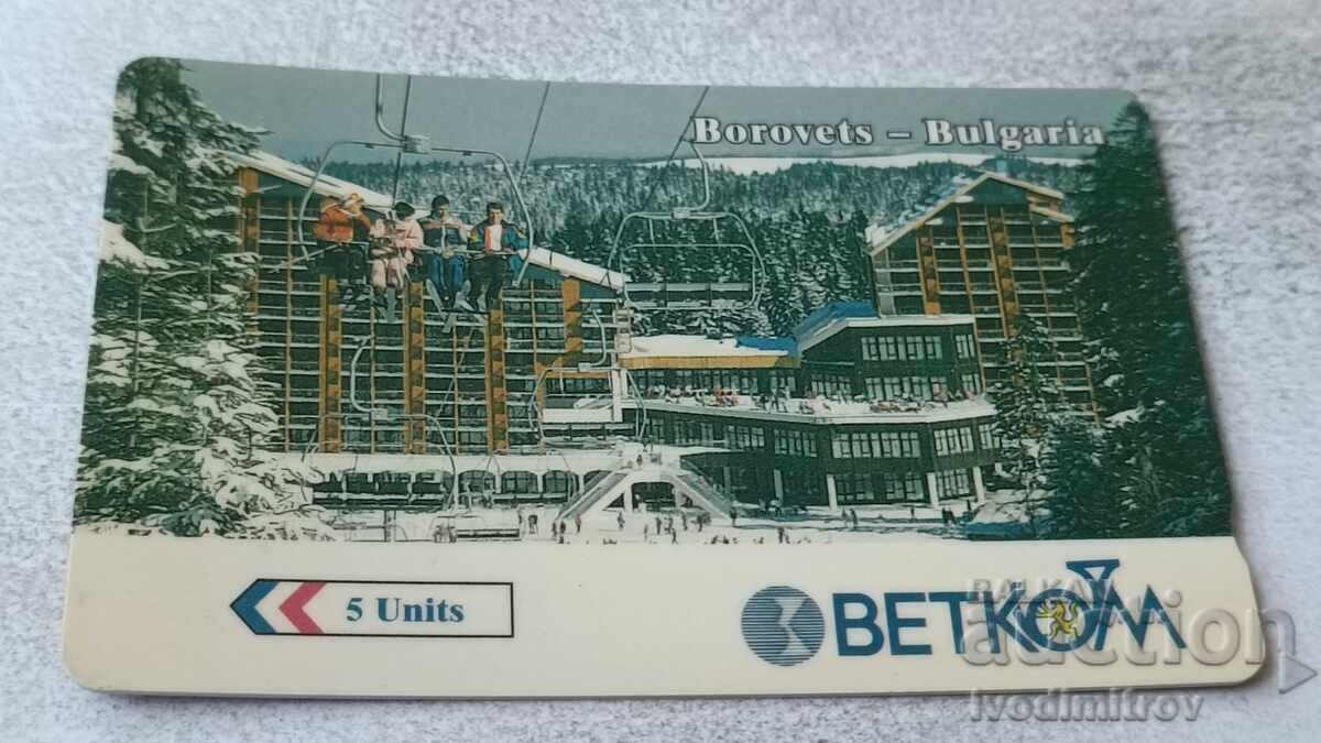 BETKOM Borovetz - Bulgaria Phonocard