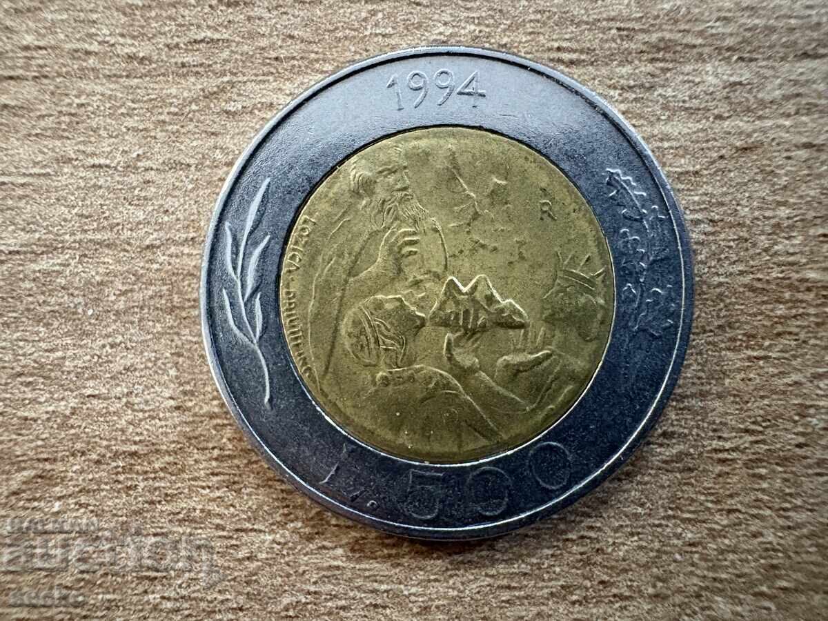 Σαν Μαρίνο - 500 λιρέτες (1994) Σαν Μαρίνο - 500 λιρέτες (1994)