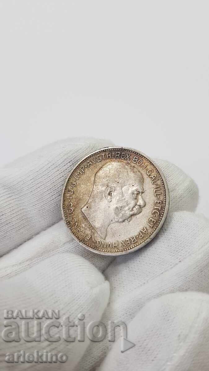Monedă rară de argint 2 coroane 1912 Austria Franz Joseph - 7 Monedă rară de argint 2 coroane 1912 Austria Franz Joseph - 7