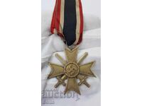 Rare cross, medal with swords Germany - World War II 1939