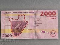 Bancnota - Burundi - 2000 franci UNC | 2018