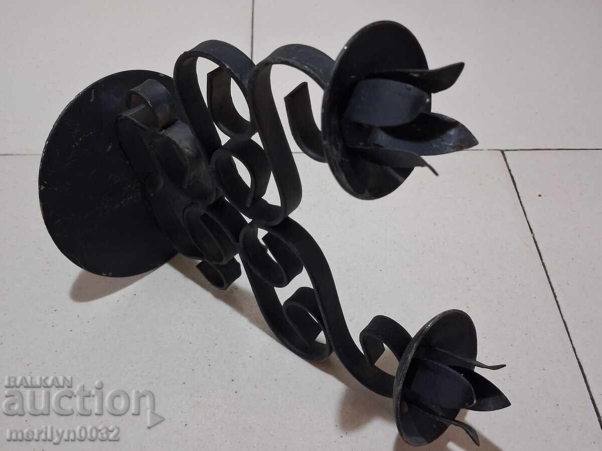 Delivery of Socialist wrought iron candlestick