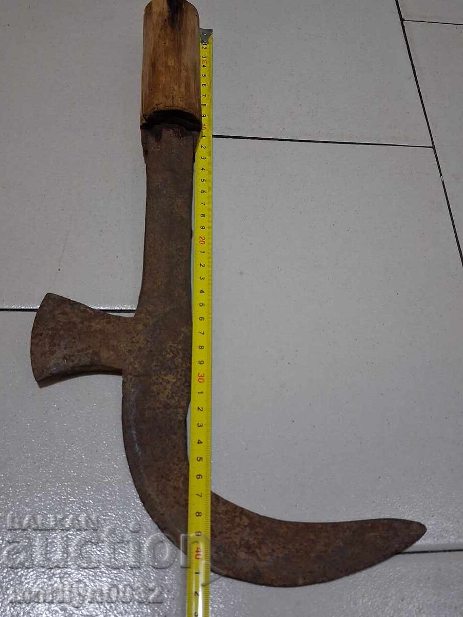 Παράδοση Παλιό σφυρήλατο δρεπάνι, λεπίδα, σφυρήλατο σίδερο, μαχαίρι, σατράκι