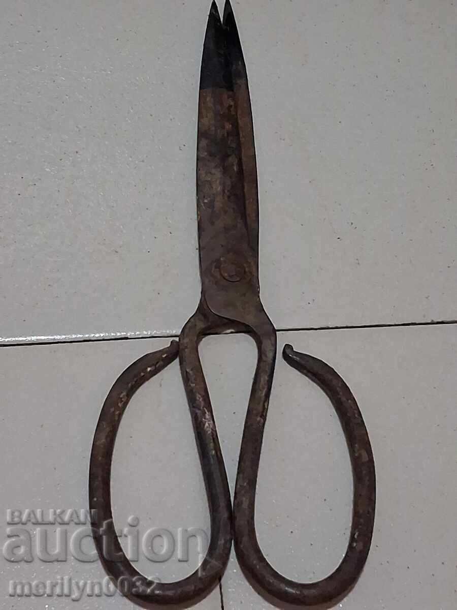 Παλιό σφυρήλατο ψαλίδι, μαχαίρι, σφυρήλατο σίδερο - 7 Παλιό σφυρήλατο ψαλίδι, μαχαίρι, σφυρήλατο σίδερο - 7