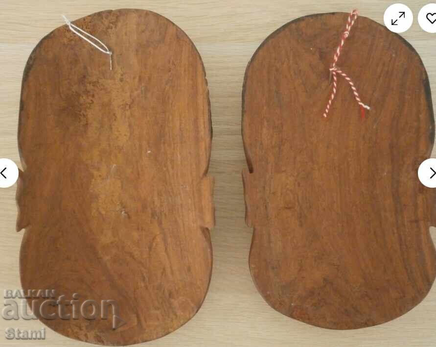 Σετ από δύο μάσκες - άνδρας και γυναίκα από τικ, Ζάμπια - 5