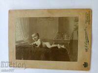 Снимка картон фотография Иван Карастоянов бебе