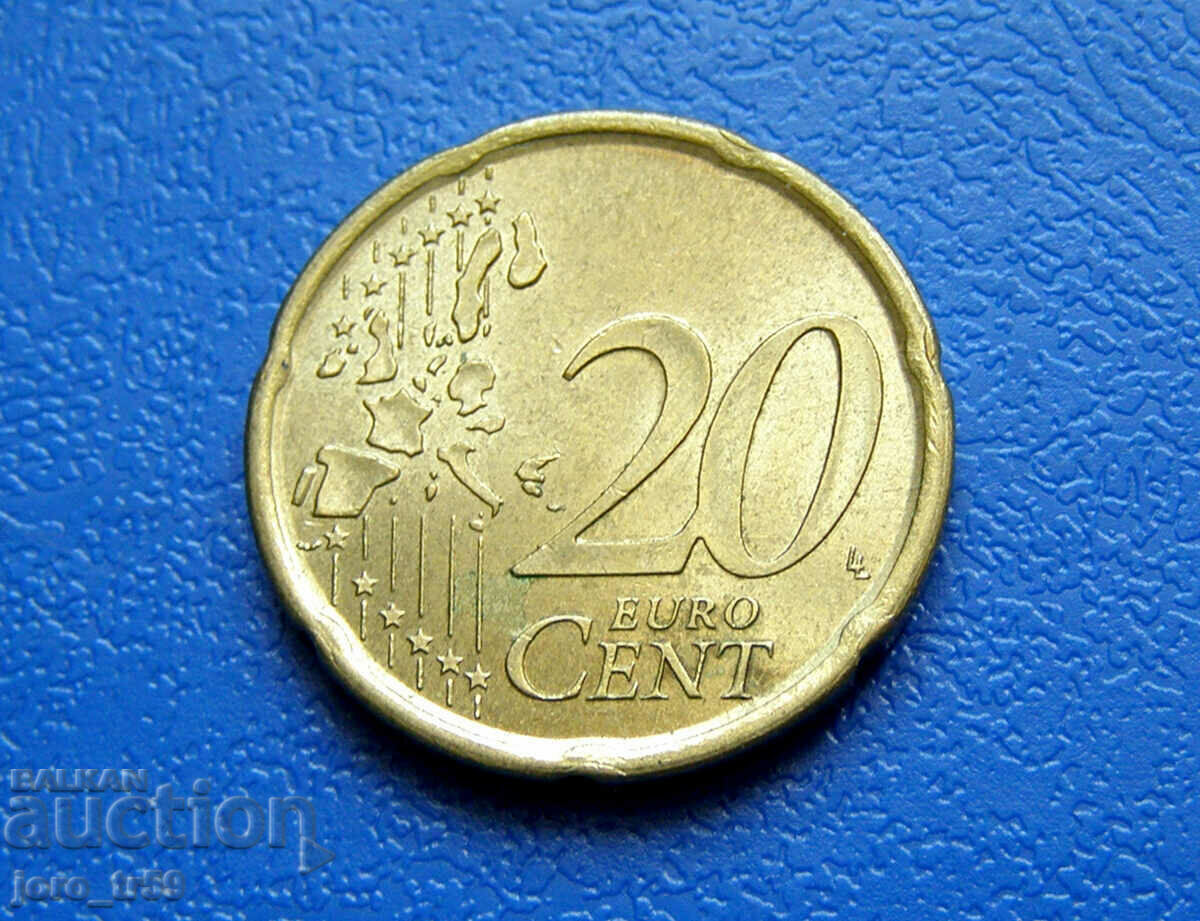 Spain 20 euro cents Euro cent 1999 with price 1.00 BGN | € 0.51