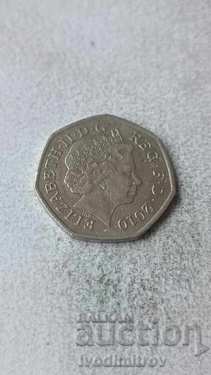 Ηνωμένο Βασίλειο 50 πένες 2010 με τιμή 3.45 BGN | € 1.76