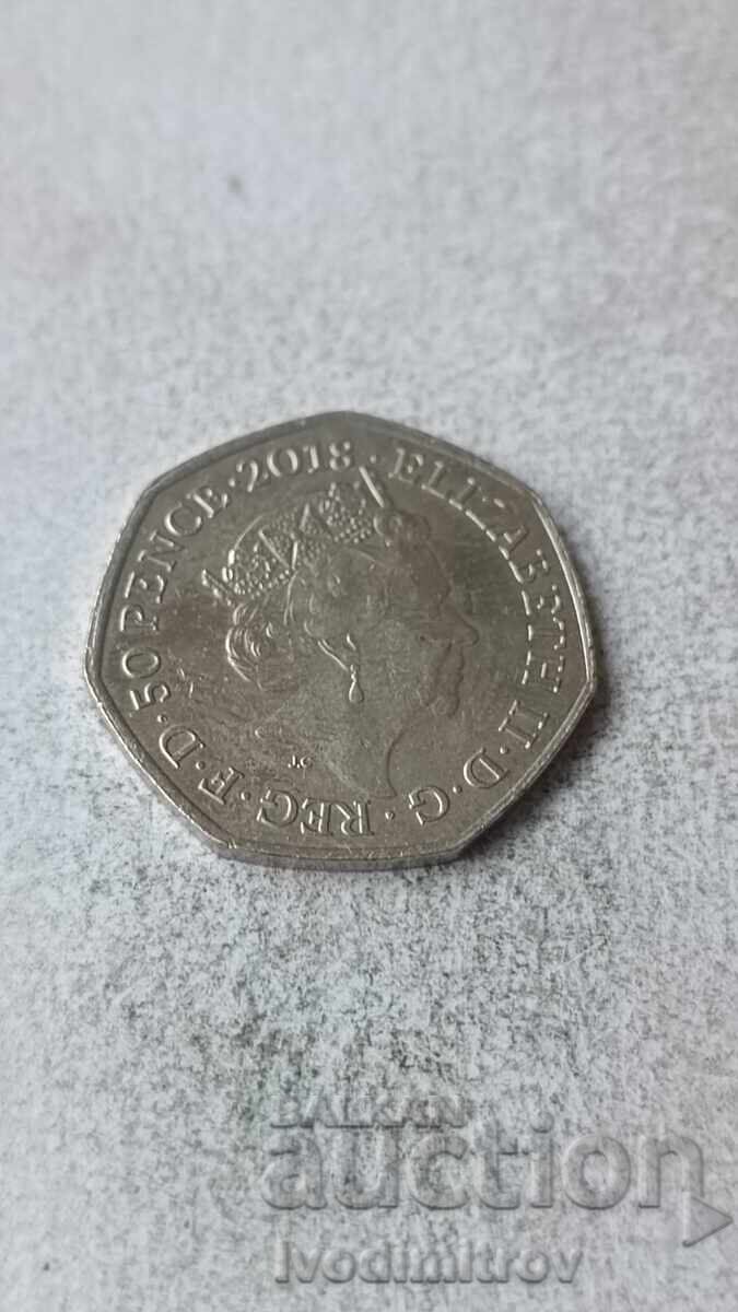 Ηνωμένο Βασίλειο 50 πένες 2010 με τιμή 8.65 BGN | € 4.42