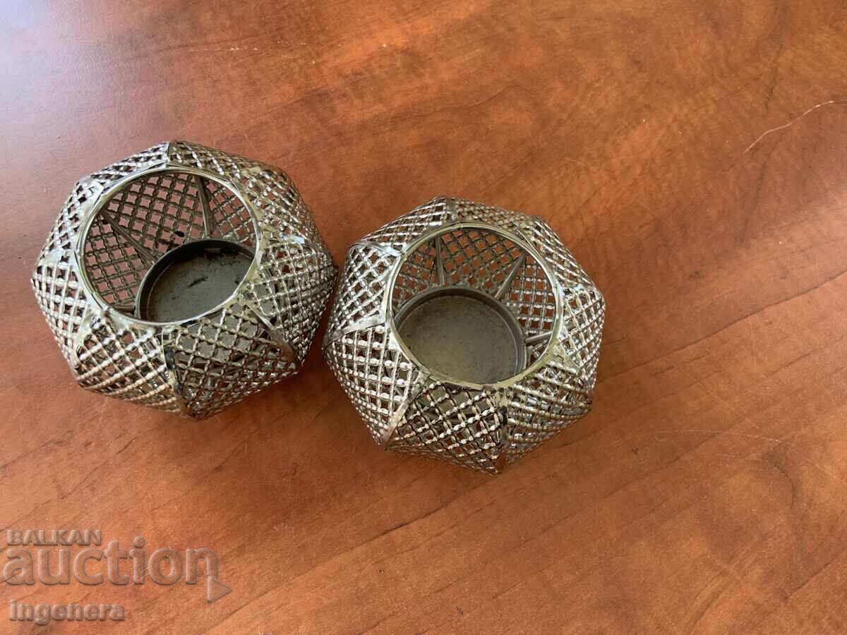 СВЕЩНИК МЕТАЛ АЖУР - 2 БР. с цена 32.00 лв. | € 16.36 СВЕЩНИК МЕТАЛ АЖУР - 2 БР. с цена 32.00 лв. | € 16.36