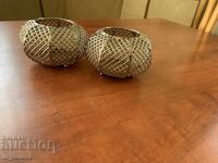 SFEȘNIC METAL AJUR - 2 BUC