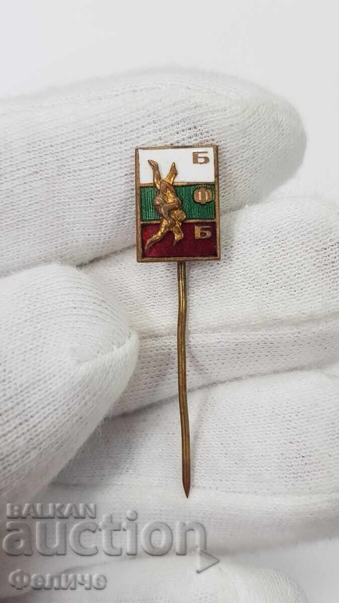 Auction  Rare badge, BULGARIAN WRESTLING FEDERATION, WRESTLERS