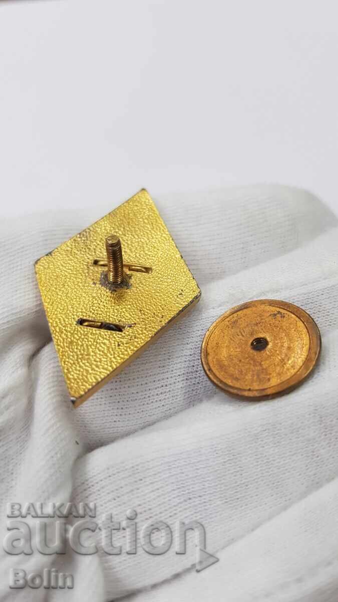 Rare Early Silver Badge, G.S. Rakovski Military Academy - 6