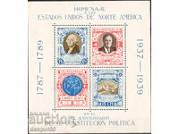 1938 Γουατεμάλα. 150η Επέτειος του Συντάγματος των ΗΠΑ. Μπλοκ