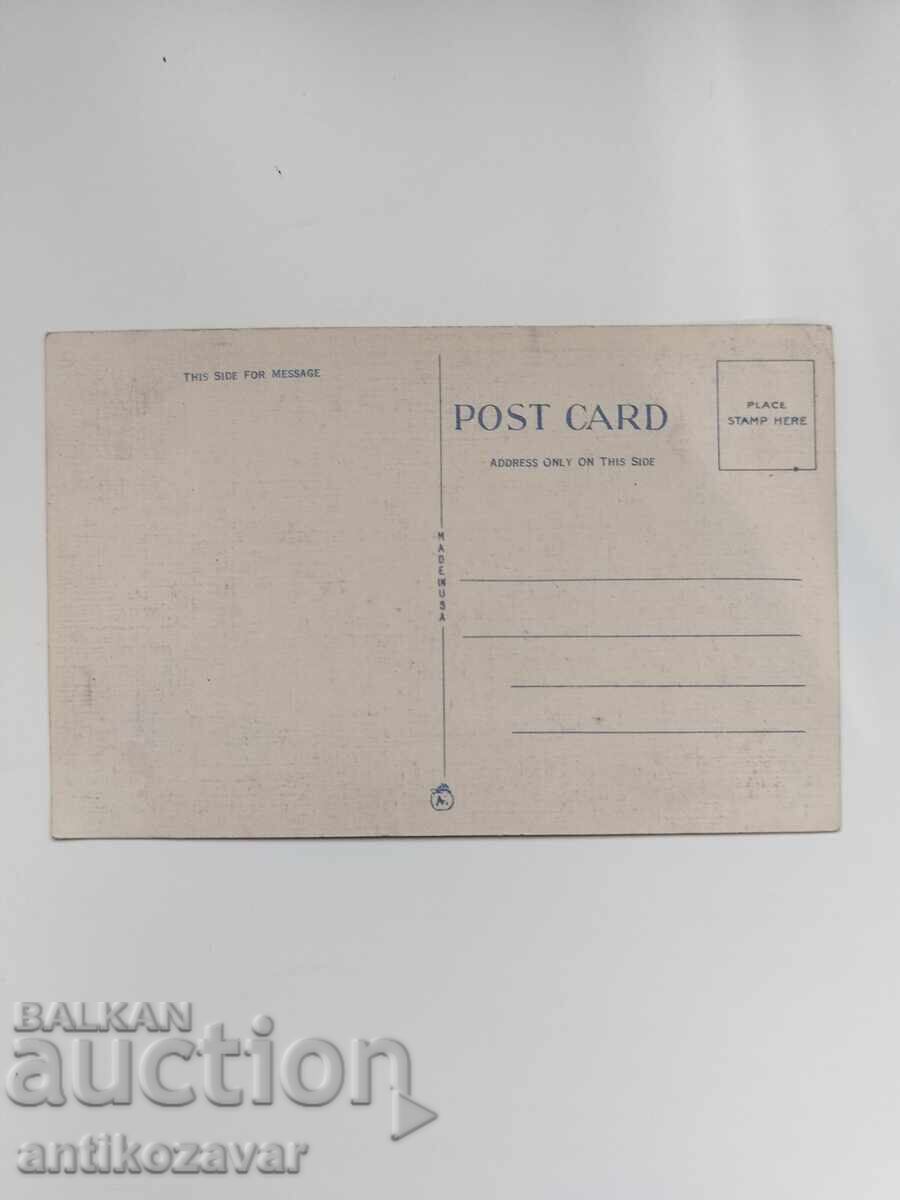 Стара пощенска картичка на Моста на мира, САЩ, 1940г. с цена 10.00 лв. | € 5.11 Стара пощенска картичка на Моста на мира, САЩ, 1940г. с цена 10.00 лв. | € 5.11