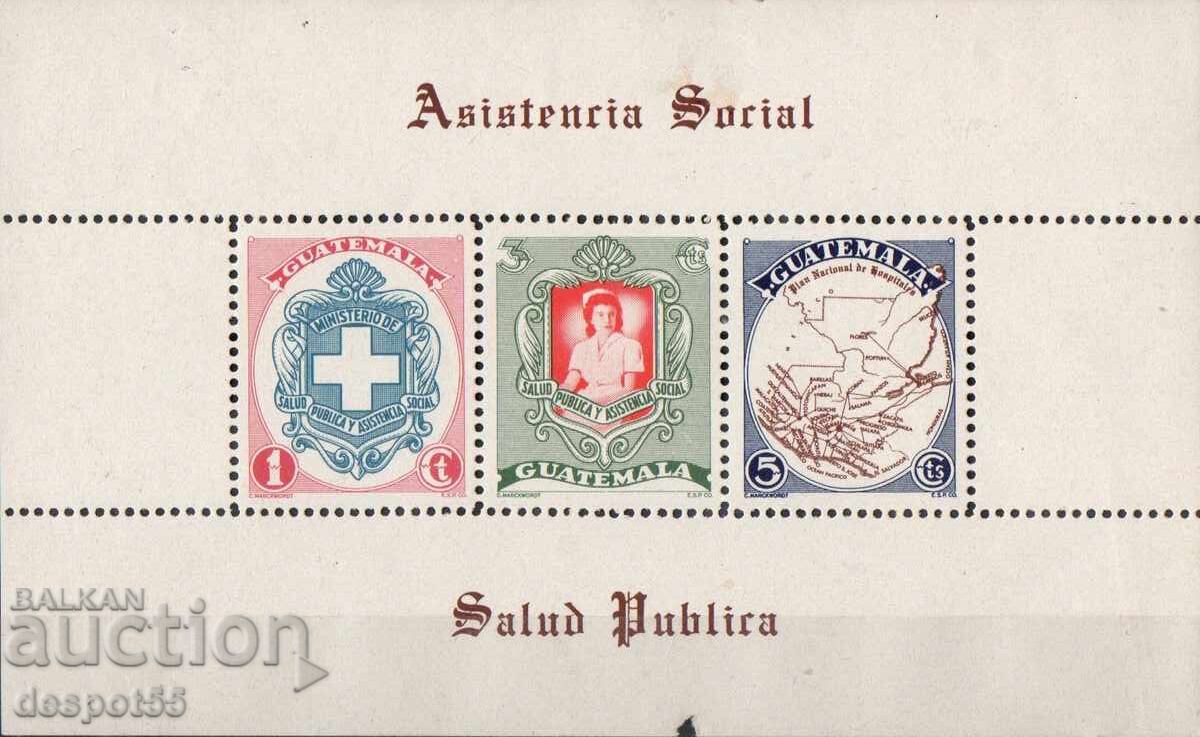 1950 Гватемала. Фонд за социално подпомагане. Блок.