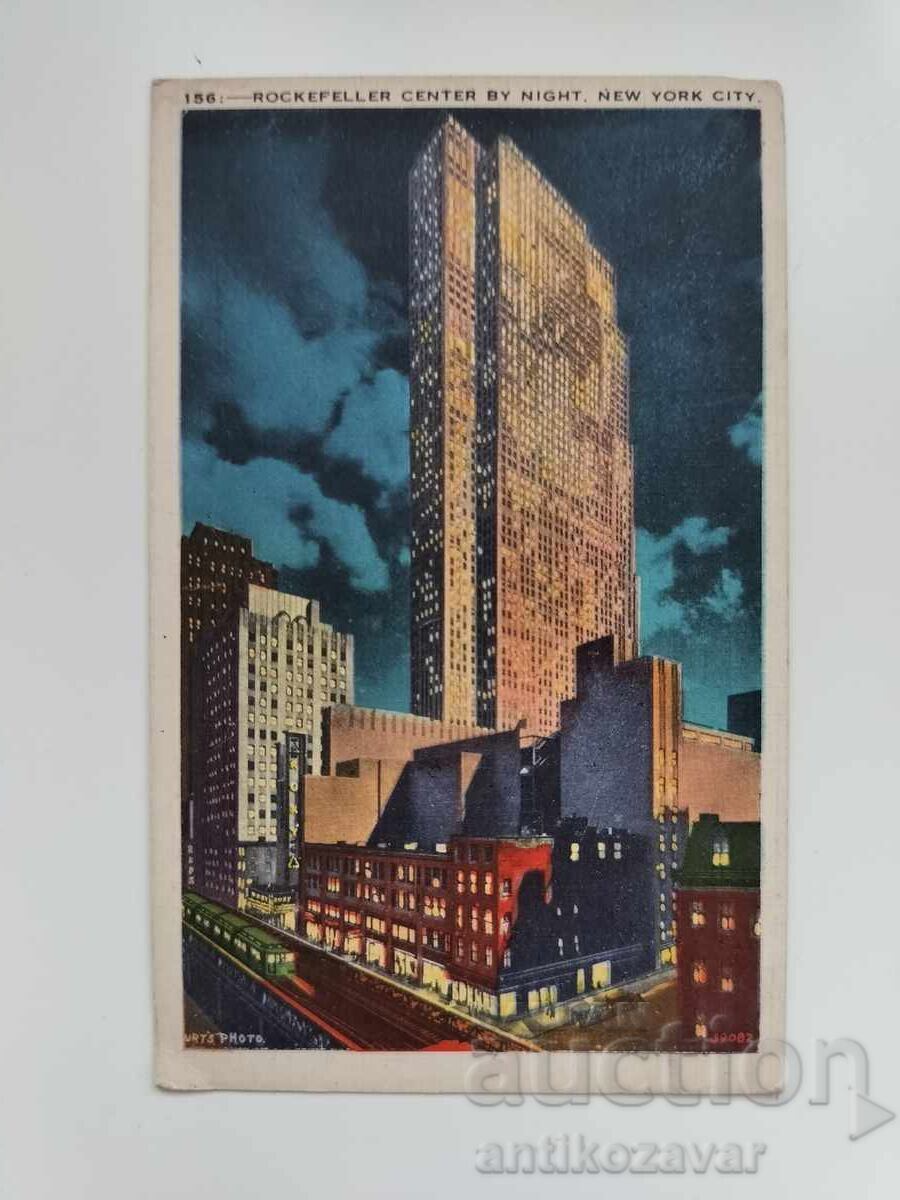 Παλιά ταχυδρομική κάρτα του Rockefeller Center, Νέα Υόρκη, 1933