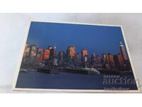 Π Κ Νέα Υόρκη τη Νύχτα Midtown Manhattan 1986