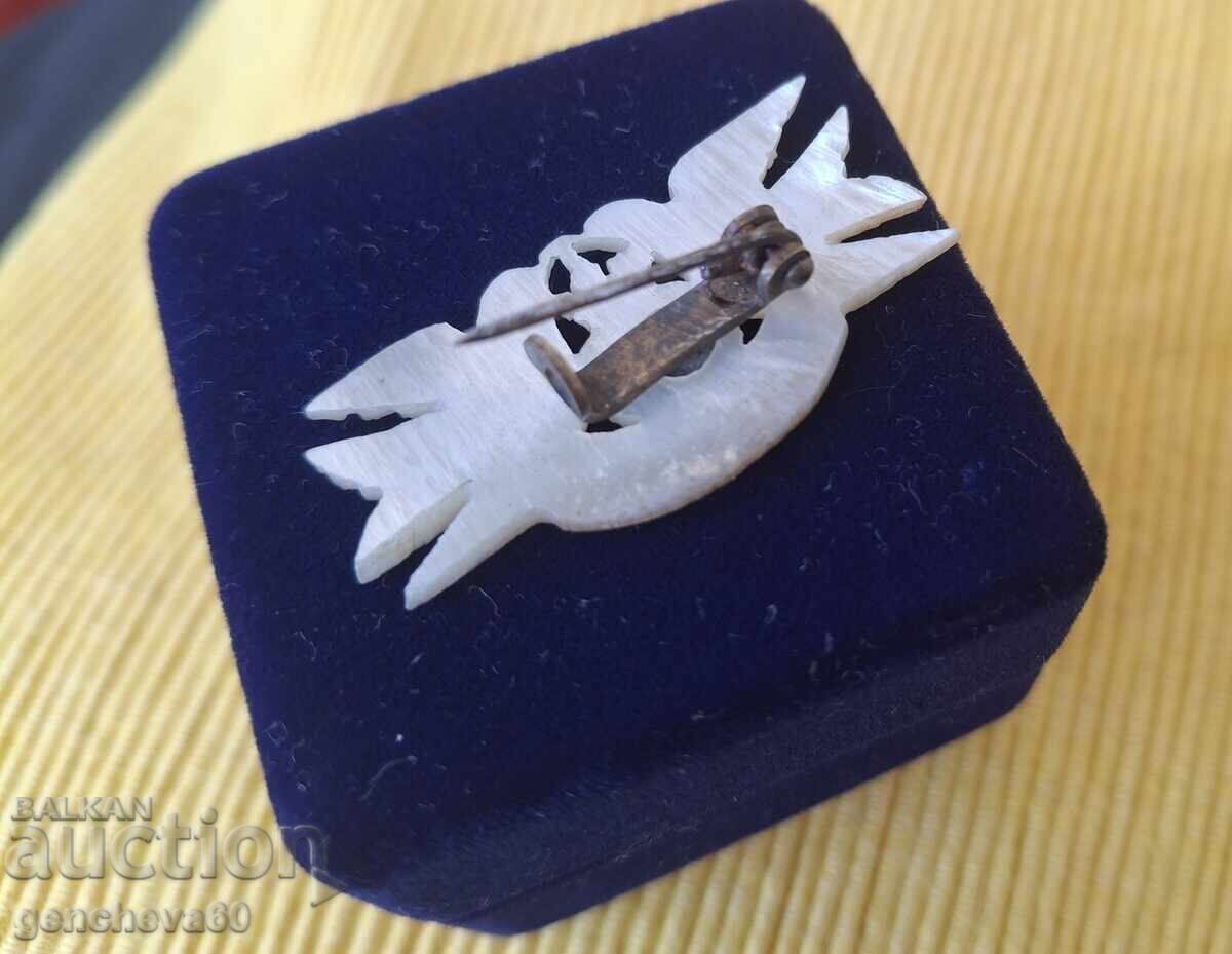 RARITATE!!! Broșă retro sidefată în cutie - 6