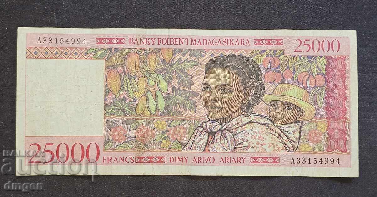 25000 φράγκα Μαδαγασκάρης 1988 25000 φράγκα Μαδαγασκάρης 1988