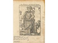 1719 - GRAVURĂ MALLET - MANDARIN CHINEZ - original