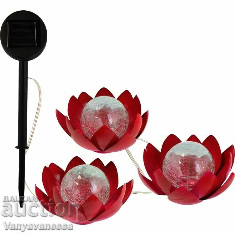 LED Solar Garden Solar Panel with 3 Light Bulbs LED Solar Garden Solar Panel with 3 Light Bulbs