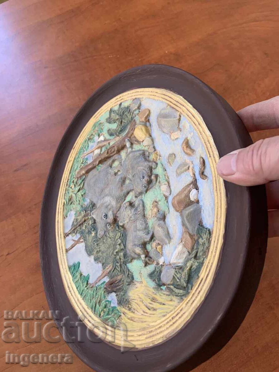 PANEL FIGURE WHITE CERAMIC FROM THE 70s OF THE LAST CENTURY RELIEF - 5 PANEL FIGURE WHITE CERAMIC FROM THE 70s OF THE LAST CENTURY RELIEF - 5