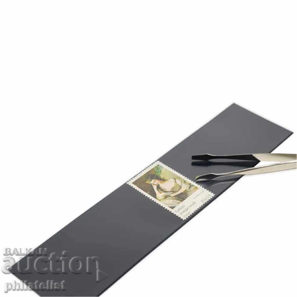 Auction  Hawid strips for stamps, blocks, black, pack.