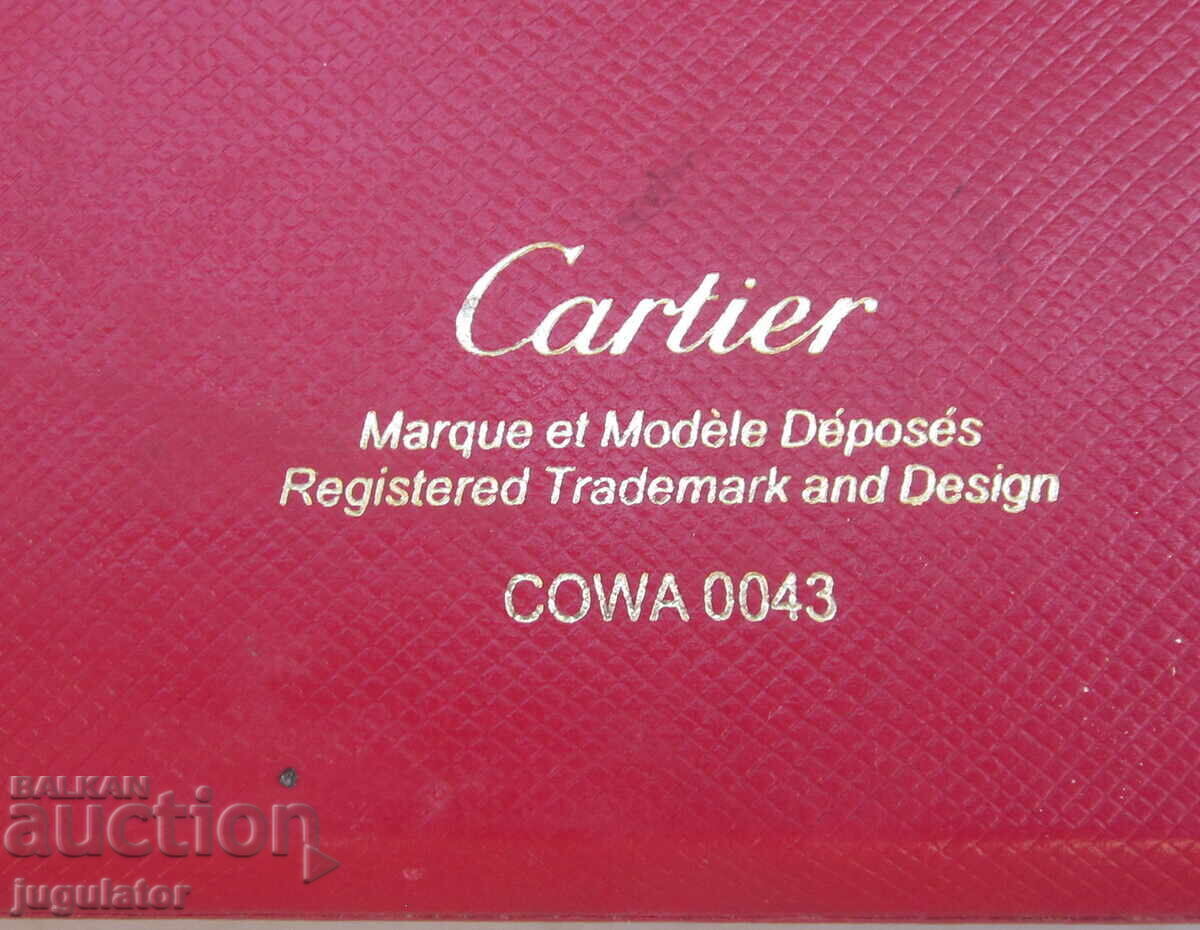 Αρχικό κουτί ρολογιού χειρός Cartier με σήμανση - 6