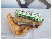 Αχρησιμοποίητη γυάλινη σύριγγα Β' Παγκοσμίου Πολέμου Γερμανίας με κουτί