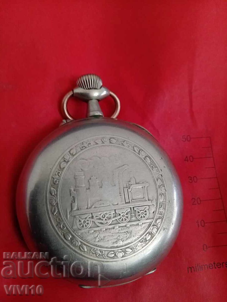 Antique pocket watch, advertising, Regulator with price 460.00 BGN | € 235.19