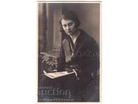 1926 Old Photo Varna High School Student in Studio E126