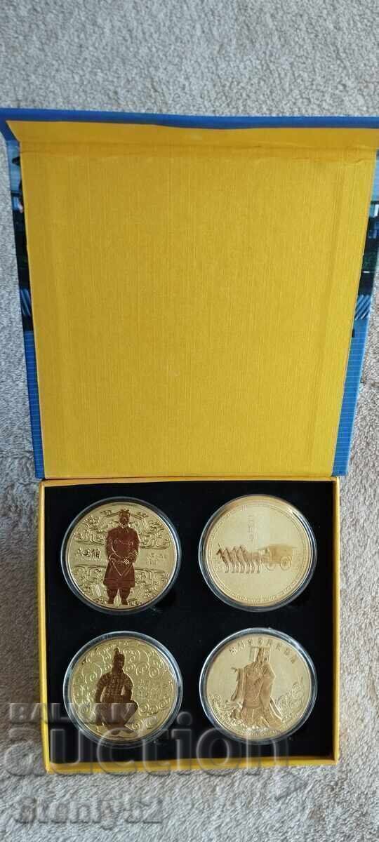 4 pcs. Chinese Souvenir Medals, Souvenir Coins with price € 36.00 | 70.41 BGN