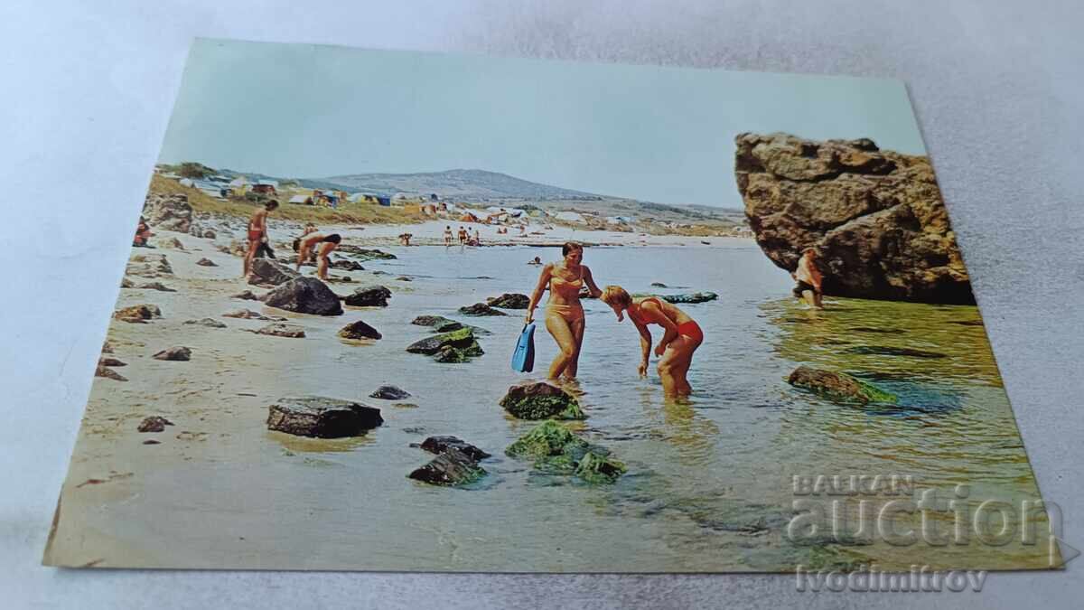 Postcard Sozopol Camping Vesele 1985