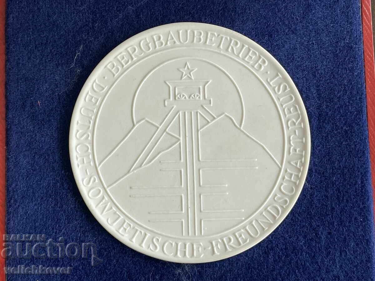 41491 GDR Germany Plaque Meissen Porcelain Mining Combine with price 25.00 BGN | € 12.78