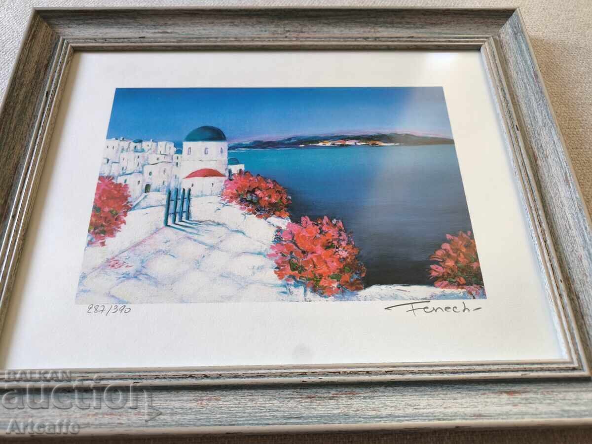 Color lithograph Greece - 5 Color lithograph Greece - 5