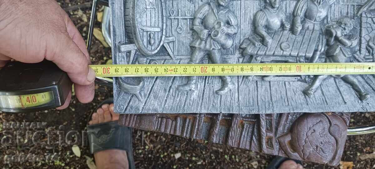 Auction Cast iron panel, figural cast iron Auction Cast iron panel, figural cast iron