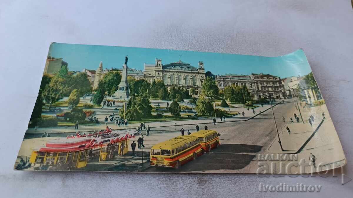 Ταχυδρομική κάρτα Ρούσε Θέα από την πόλη 1962