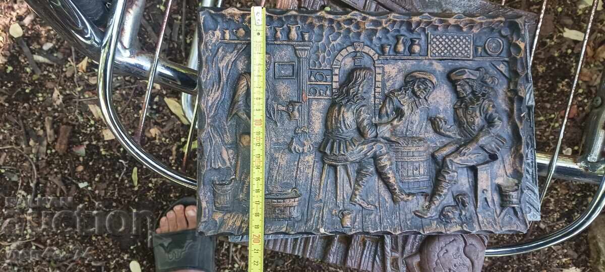 Cast iron panel, figural cast iron Cast iron panel, figural cast iron