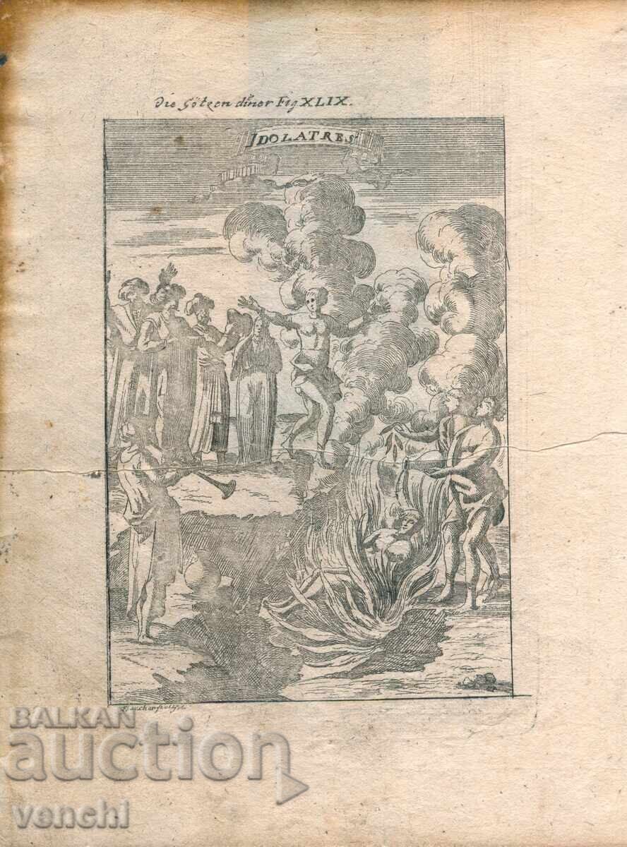 1719 - GRAVURA MALLET - INDIA, SATI - original