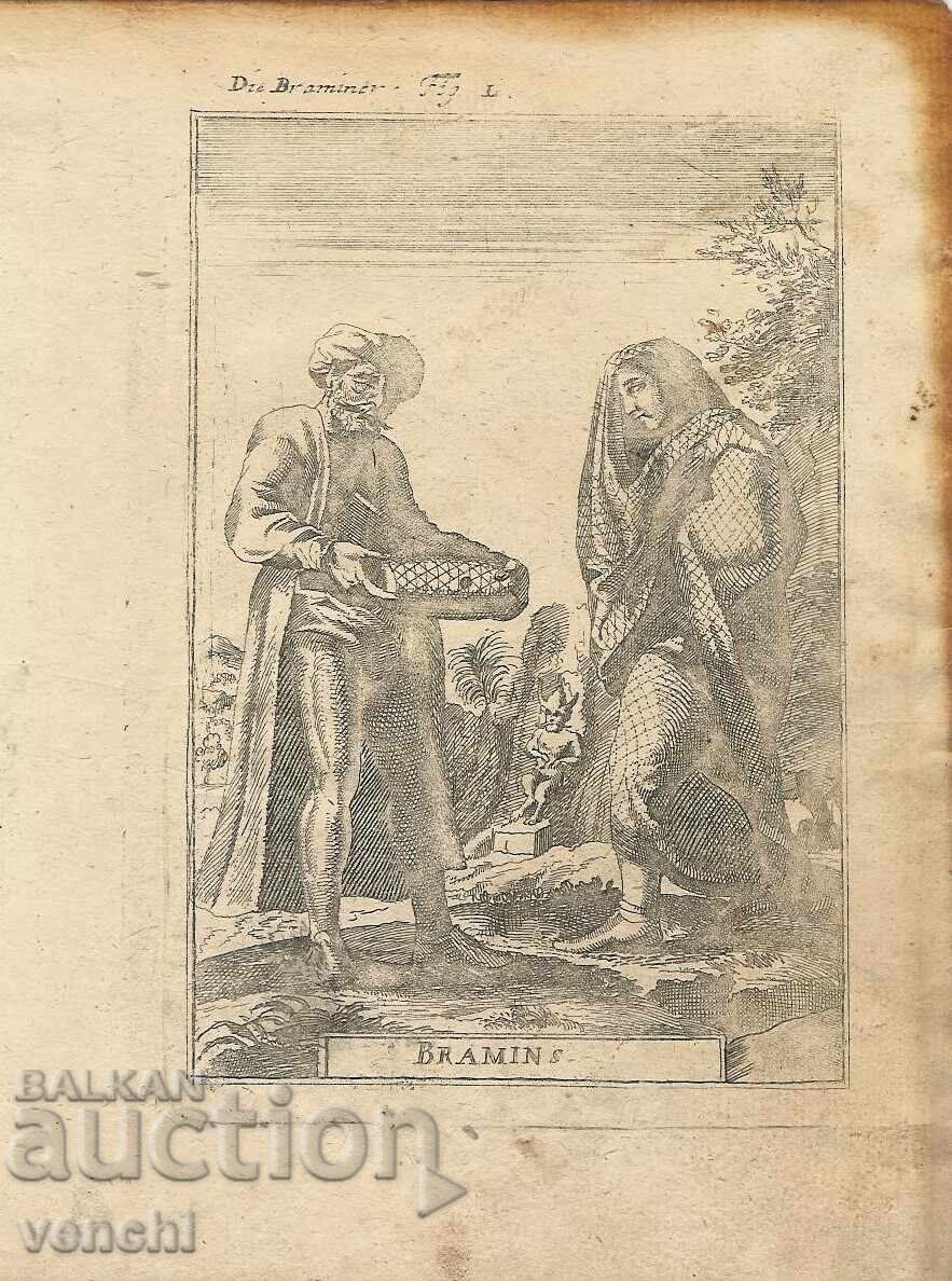 1719 - ΧΑΡΑΚΤΙΚΟ MALLET - Βραχμάνοι της Ινδίας - πρωτότυπο