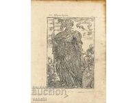 1719 - MALLET ENGRAVING - KING OF PERSIA - original