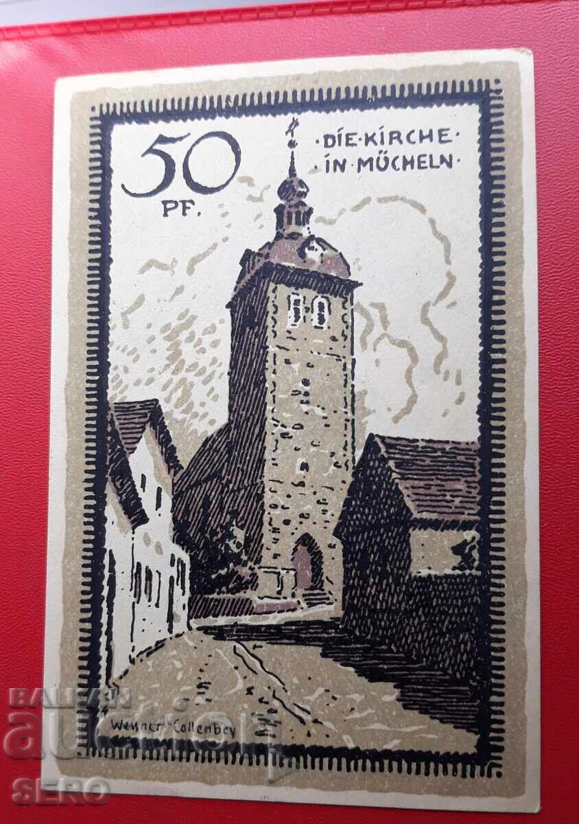 Τραπεζογραμμάτιο-Γερμανία-Βαυαρία-Μόναχο-50 πφένιχ 1921