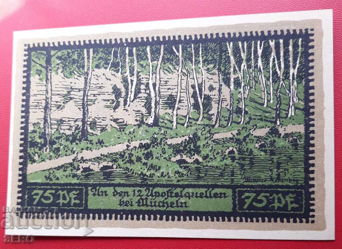 Τραπεζογραμμάτιο-Γερμανία-Βαυαρία-Μόναχο-75 πφένιγκ 1921 Τραπεζογραμμάτιο-Γερμανία-Βαυαρία-Μόναχο-75 πφένιγκ 1921