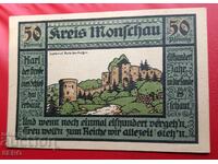 Банкнота-Германия-С.Рейн-Вестфалия-Моншау-50 пфенига