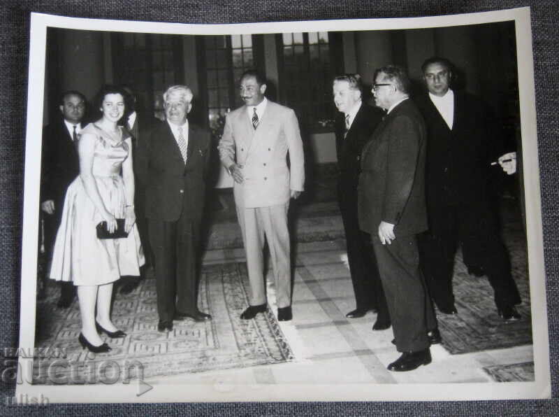 1971 Ануар Садат Египет посещение пресс фото снимка 1971 Ануар Садат Египет посещение пресс фото снимка