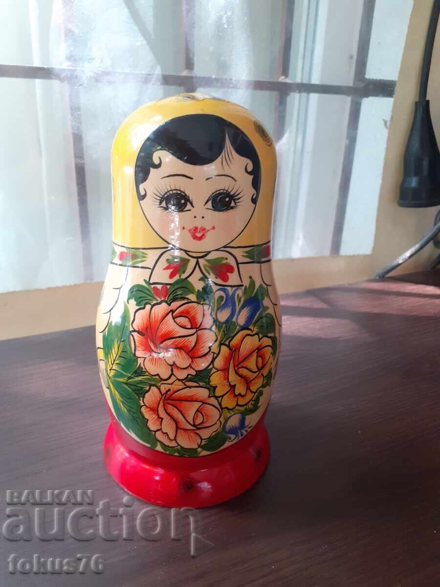 Υπέροχη παλιά ρωσική κούκλα ματριόσκα 8 σε 1 με ετικέτα - 6 Υπέροχη παλιά ρωσική κούκλα ματριόσκα 8 σε 1 με ετικέτα - 6