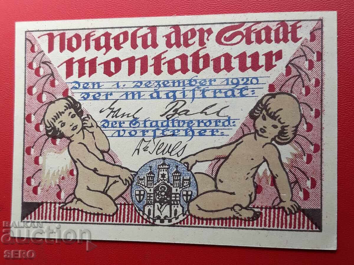 Banknote - Germany - Rhineland-Palatinate - Montabaur - 10 Pfennig 1920
