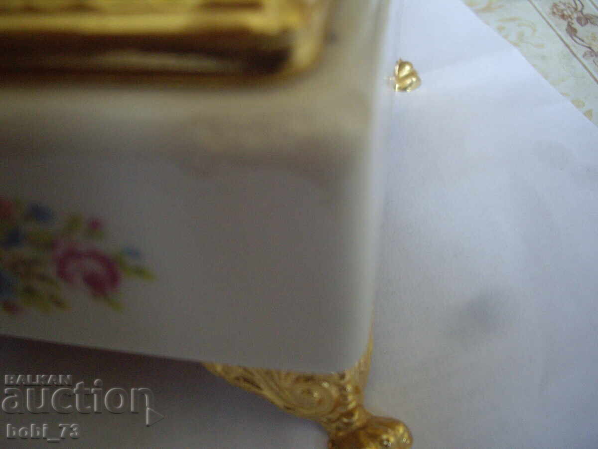 Παλιό Κεραμικό Κουτί για γυναικεία αξεσουάρ με λατέρνα - 6