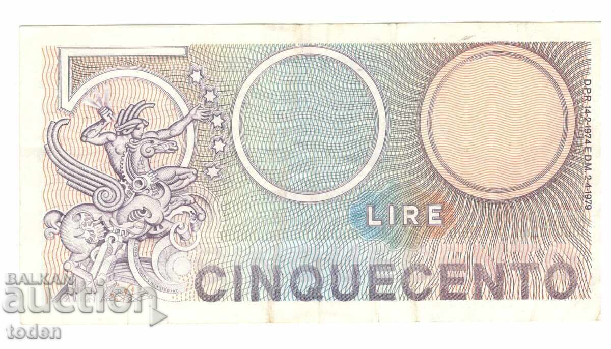 Italia - 500 Lire - 1979 - P# 94a.2 - Mercurio - Hârtie cu preț 4.00 BGN | € 2.05 Italia - 500 Lire - 1979 - P# 94a.2 - Mercurio - Hârtie cu preț 4.00 BGN | € 2.05